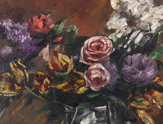 Lovis Corinth - Rosen, Tulpen und Flieder - 