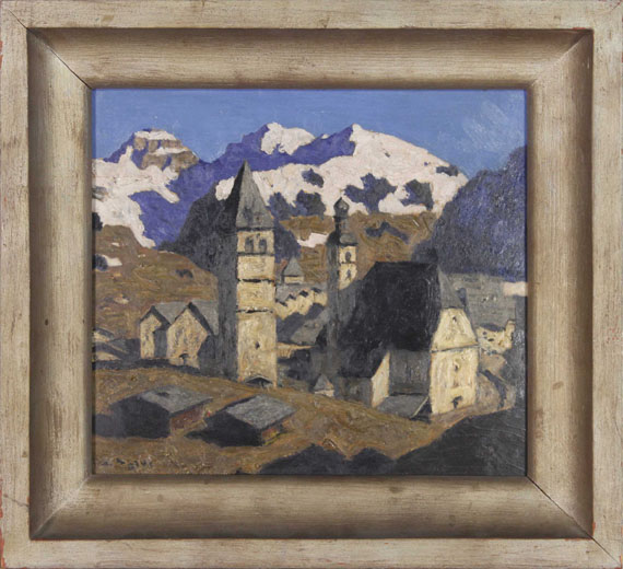 Alfons Walde - Bergstadt (Kitzbühel im Frühling) - Frame image