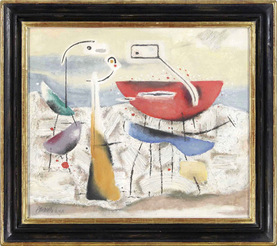 Willi Baumeister - Metaphysische Landschaft - Frame image