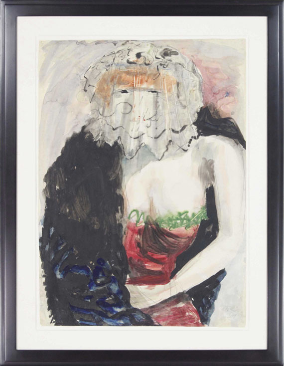 Otto Dix - Dame mit Pelzmantel - Frame image