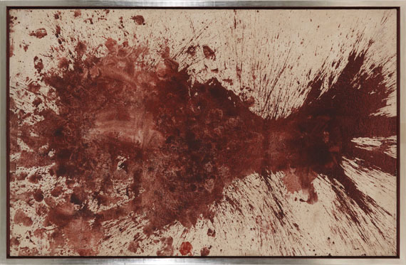 Hermann Nitsch - Ohne Titel (Schüttbild) - Frame image