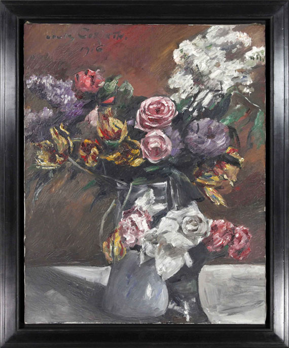 Lovis Corinth - Rosen, Tulpen und Flieder - Frame image