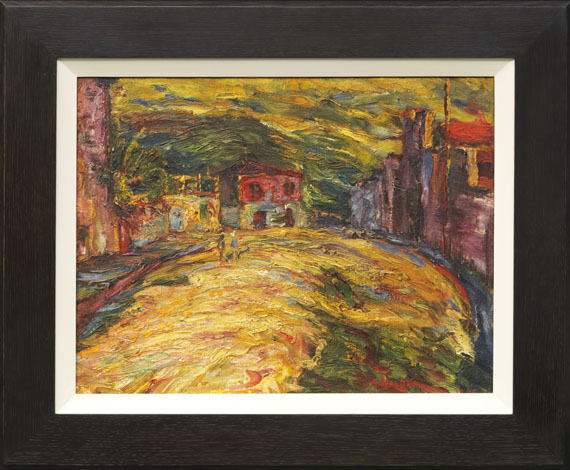 Emil Nolde - Schauspielerin (recto) / Piazza S. Domenico II, Taormina (verso)