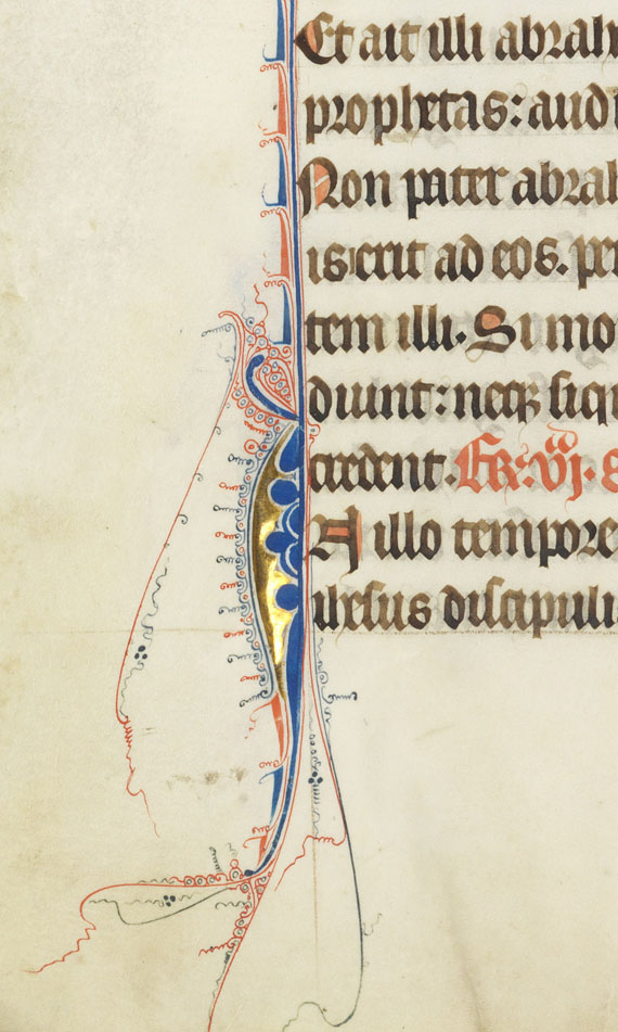  Manuskripte - Lektionar. Pergamenthandschrift, Frankreich um 1325-50 - 