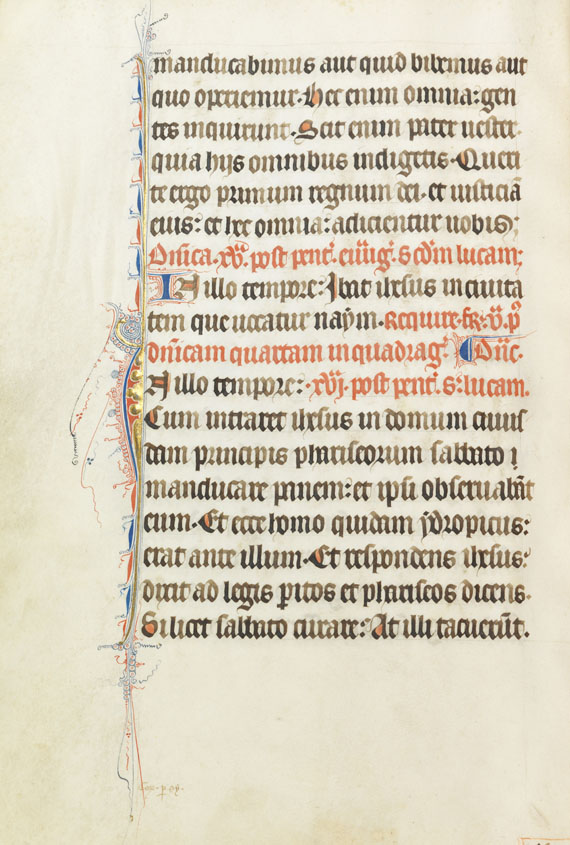  Manuskripte - Lektionar. Pergamenthandschrift, Frankreich um 1325-50 - 