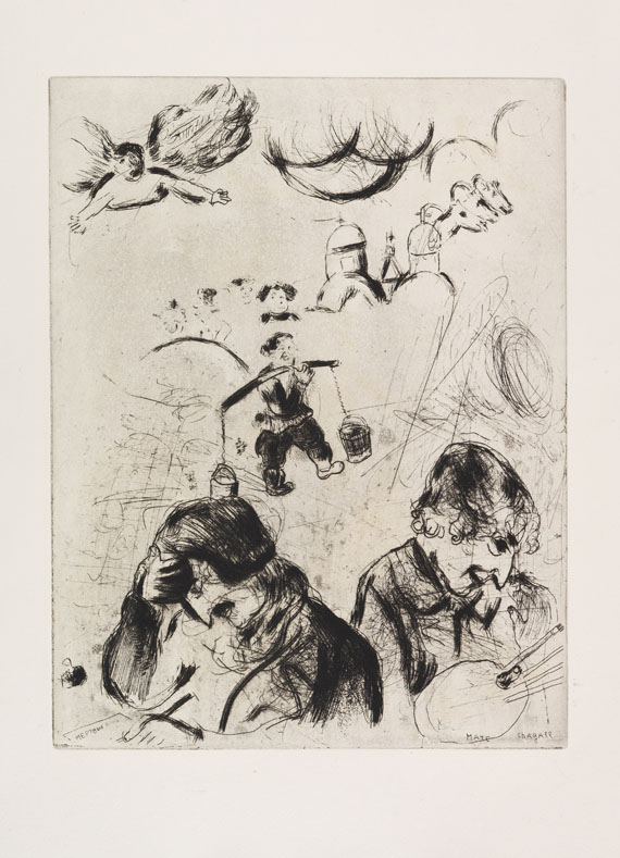 Marc Chagall - Gogol, Nicolas, Les ames mortes, 2 Bände