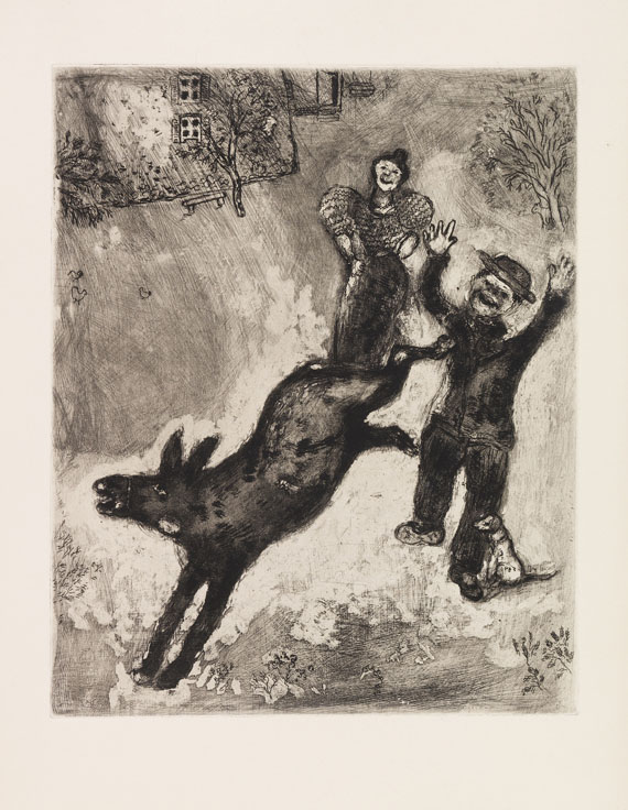 Marc Chagall - La Fontaine, Les fables. Widmungsexemplar. 2 Bände