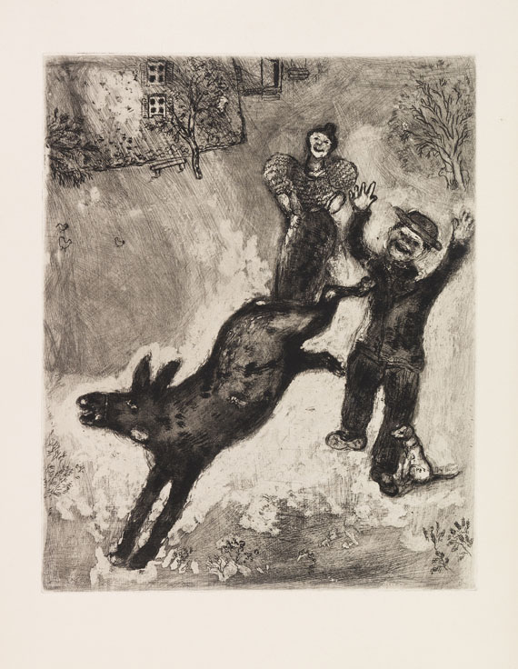 Marc Chagall - La Fontaine, Les fables. Widmungsexemplar. 2 Bände - 