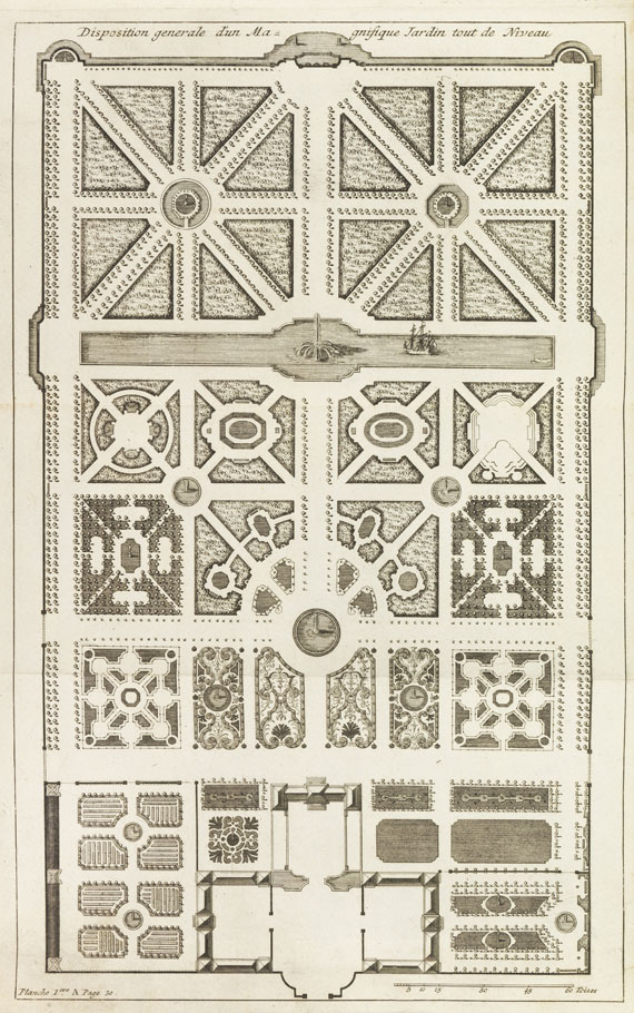 Antoine-Joseph Dezallier d’Argenville - Gartenbau, 4 Werke