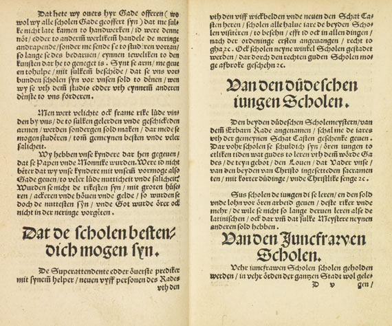 Johannes Bugenhagen - Der Erbarn Stadt Brunswig Christlike ordeninge - 