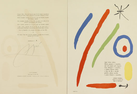 Joan Miró - El vol de l'Alosa + gerahmte Graphik - 