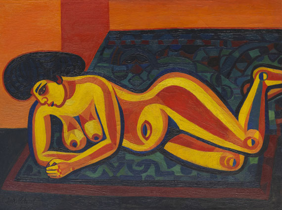 Josef Scharl - Liegender Akt I (Exotic Nude)