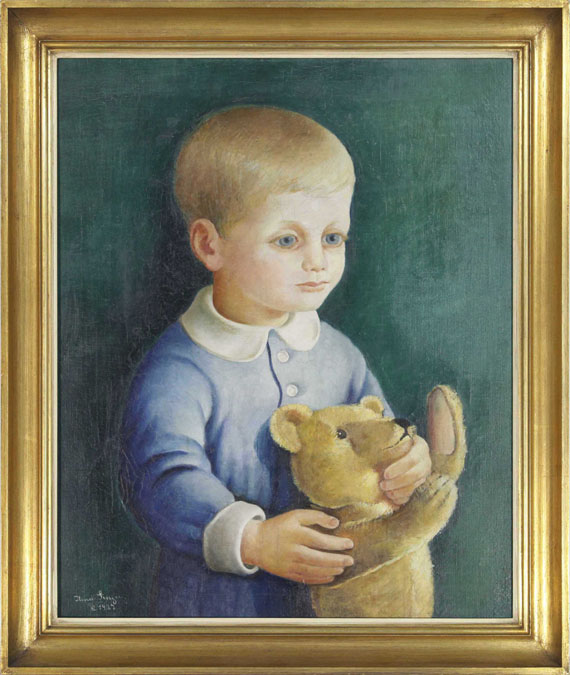 Ilona Singer - Kind mit Teddybär - Frame image