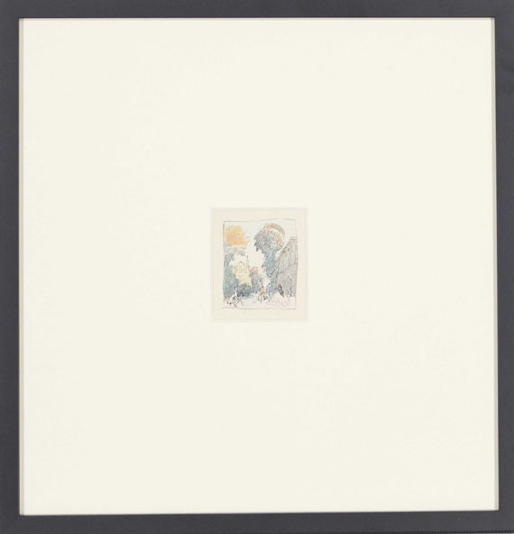 Lyonel Feininger - Street Scene (Feeding Swans) - Frame image