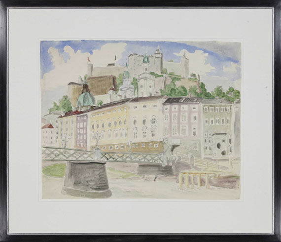 Erich Heckel - An der Salzach (Salzburg) - Frame image