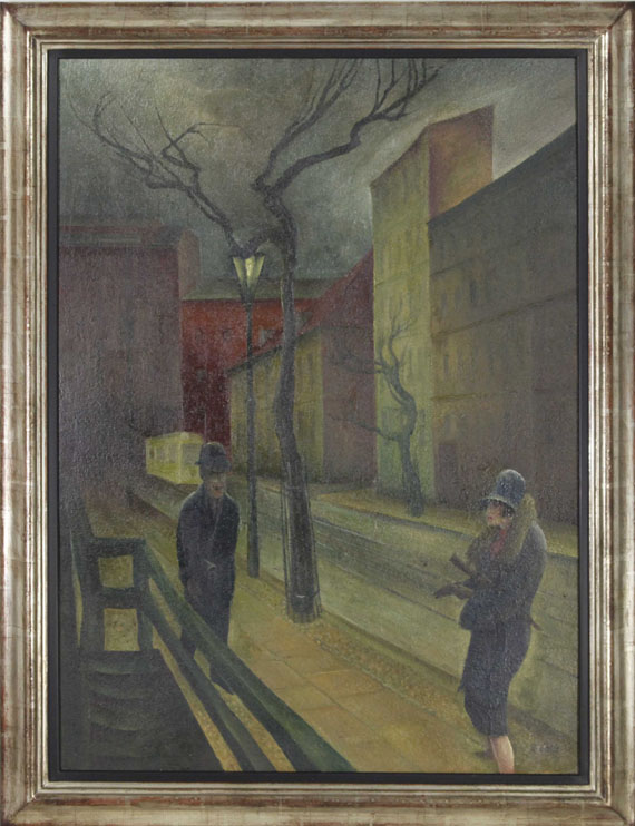 Albert Birkle - Begegnung in der Abenddämmerung - Frame image