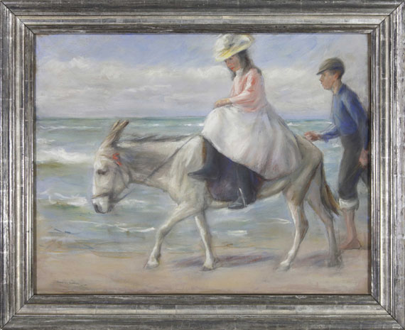 Max Liebermann - Kind, auf einem Esel reitend - Frame image