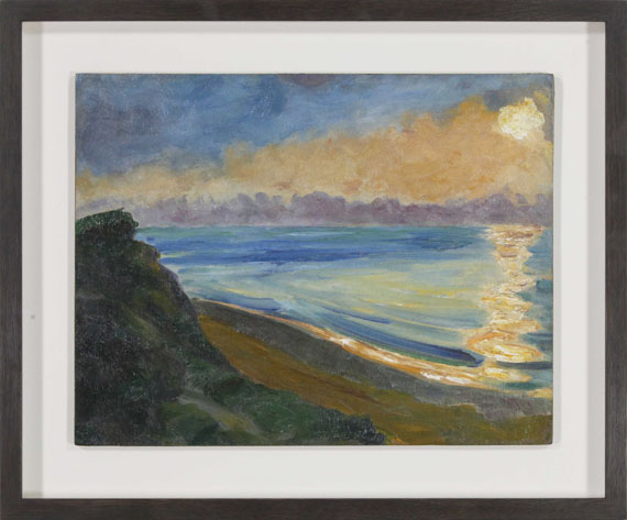 Hermann Max Pechstein - Steilküste und Sonnenspiegelung - Frame image