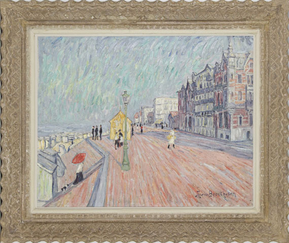 Theo von Brockhusen - Strandpromenade in Knokke - Frame image