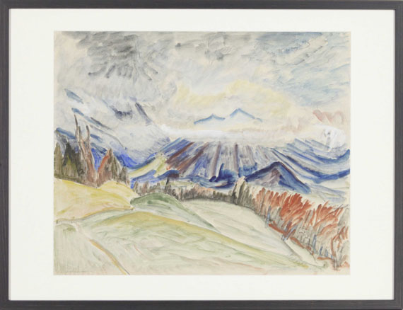 Erich Heckel - Berglandschaft - Frame image