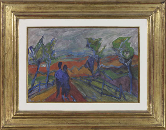 Helmuth Macke - Paar in Landschaft - Frame image