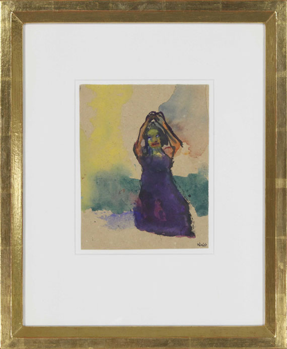 Emil Nolde - Betende (Theaterszene) - Frame image
