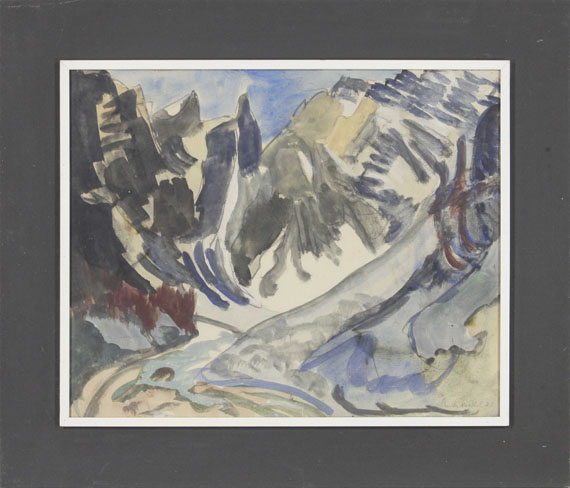 Erich Heckel - Berglandschaft - Frame image