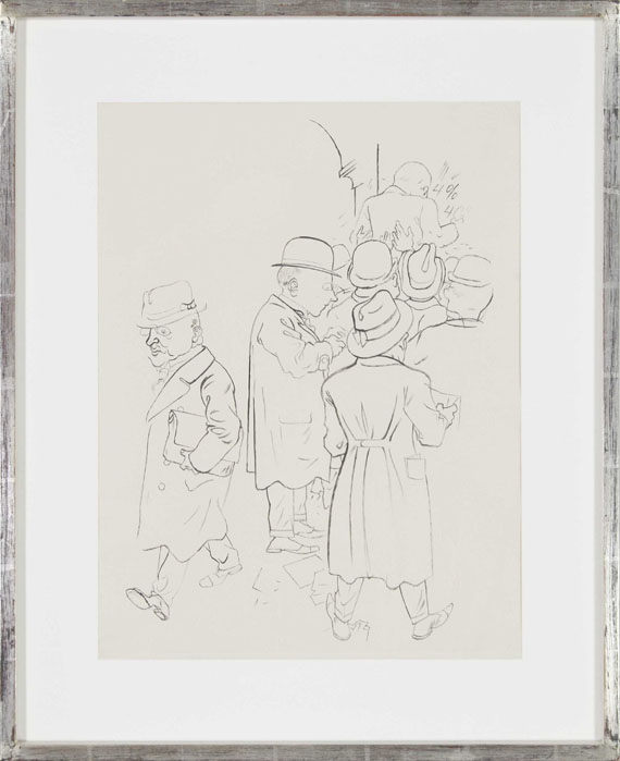 George Grosz - An der Börse - Frame image