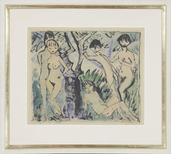 Otto Mueller - Fünf Akte im Walde - Frame image