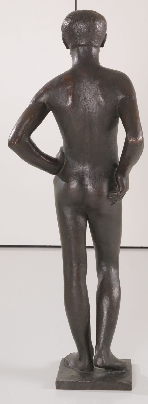 Gerhard Marcks - Stehender Jüngling, Arm eingestützt - Back side