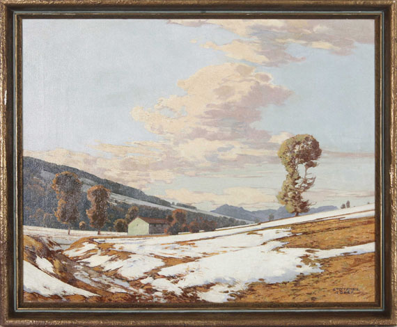 Josef Stoitzner - Schneeschmelze - Frame image