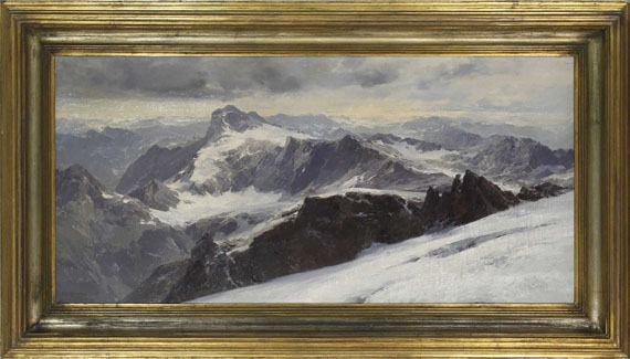 Edward Theodore Compton - Die Alpen von Graubünden vom Tödi aus - Frame image