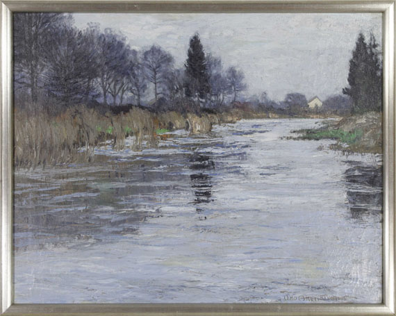 Otto Altenkirch - Schilfteich an der Mulde - Frame image