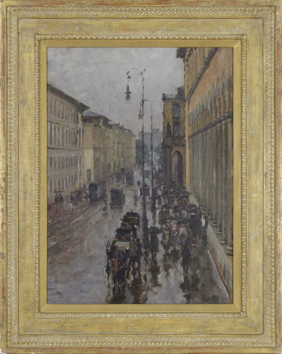 Charles (Karl) Vetter - Die Maximilianstraße in München - Frame image