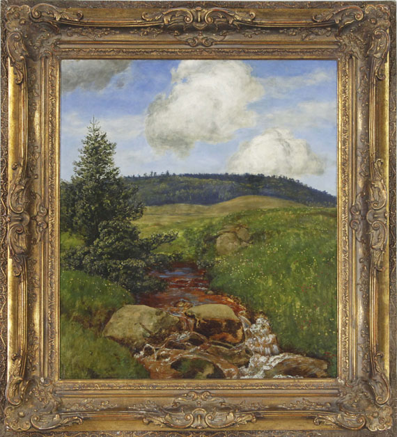 Hans Thoma - Schwarzwaldbach - Frame image