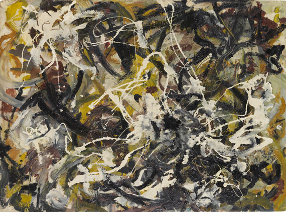 Bernard Schultze - Rhythmus weiss, gelb, schwarz
