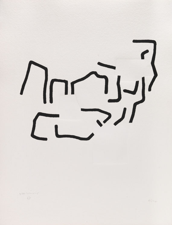 Eduardo Chillida - Hommage à Johann Sebastian Bach, Folge von 12 Blatt, Mappenwerk