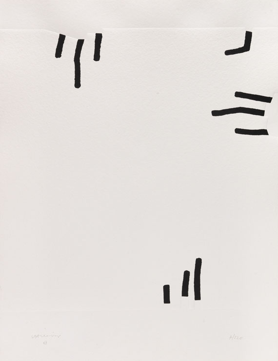 Eduardo Chillida - Hommage à Johann Sebastian Bach, Folge von 12 Blatt, Mappenwerk - 