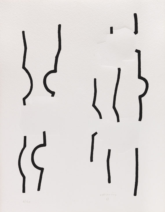 Eduardo Chillida - Hommage à Johann Sebastian Bach, Folge von 12 Blatt, Mappenwerk - 