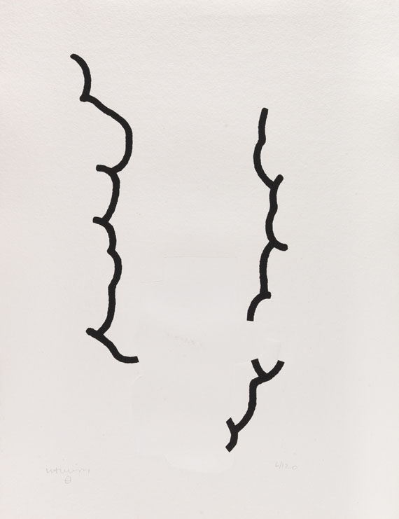 Eduardo Chillida - Hommage à Johann Sebastian Bach, Folge von 12 Blatt, Mappenwerk