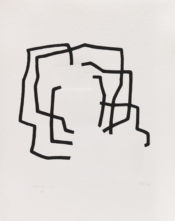 Eduardo Chillida - Hommage à Johann Sebastian Bach, Folge von 12 Blatt, Mappenwerk