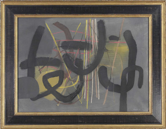 Fritz Winter - Mit Gelb und Rot - Frame image