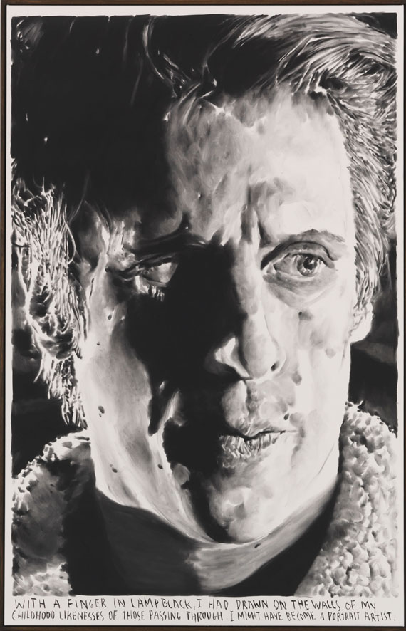 Rinus van de Velde - With a finger in lampblack .. - Frame image