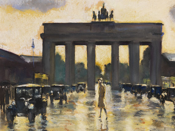 Lesser Ury - Brandenburger Tor vom Pariser Platz aus gesehen - 