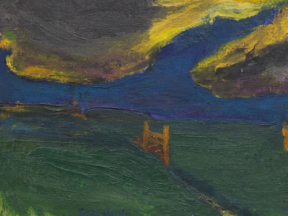 Emil Nolde - Landschaft mit Mutterpferd - 