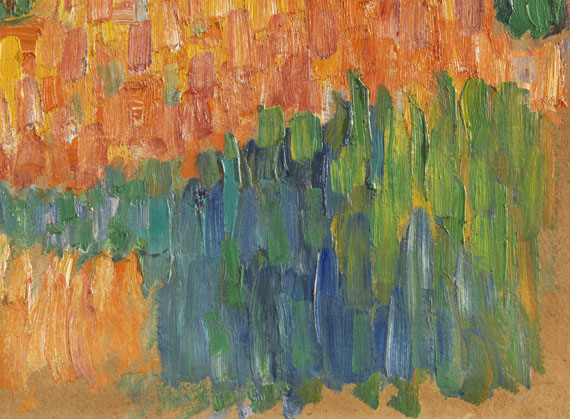 Alexej von Jawlensky - Kleines Haus vor Buschwerk (Französische Landschaft) - 