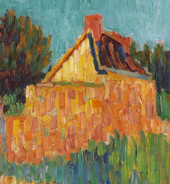 Alexej von Jawlensky - Kleines Haus vor Buschwerk (Französische Landschaft) - 