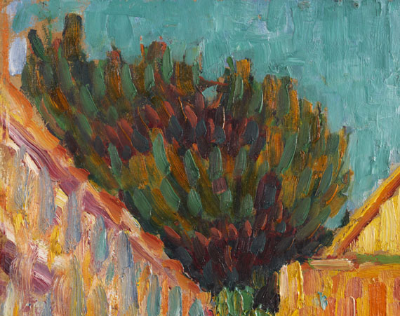 Alexej von Jawlensky - Kleines Haus vor Buschwerk (Französische Landschaft) - 