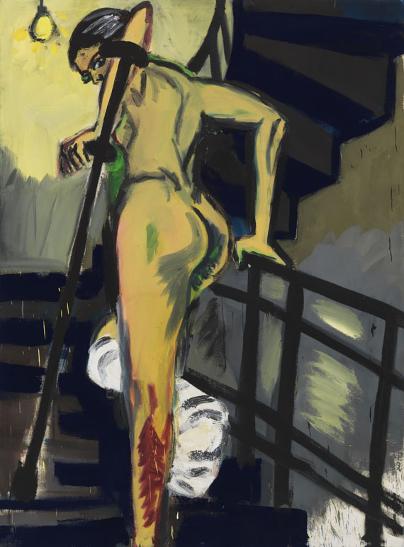 Rainer Fetting - Wendeltreppe Gelb (Susanne)