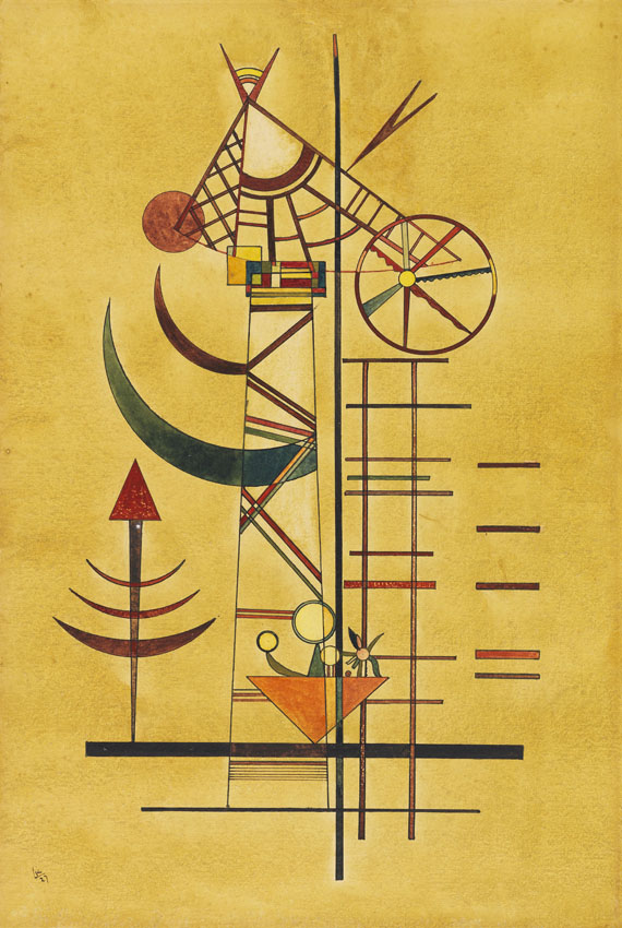 Wassily Kandinsky - Gebogene Spitzen